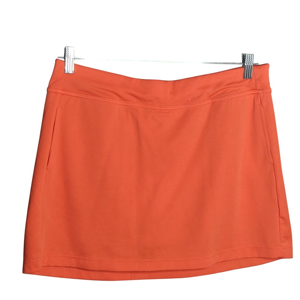 PGA Tour Golf Skort Women Large Orange Airflux Activewear Golf Pickleball